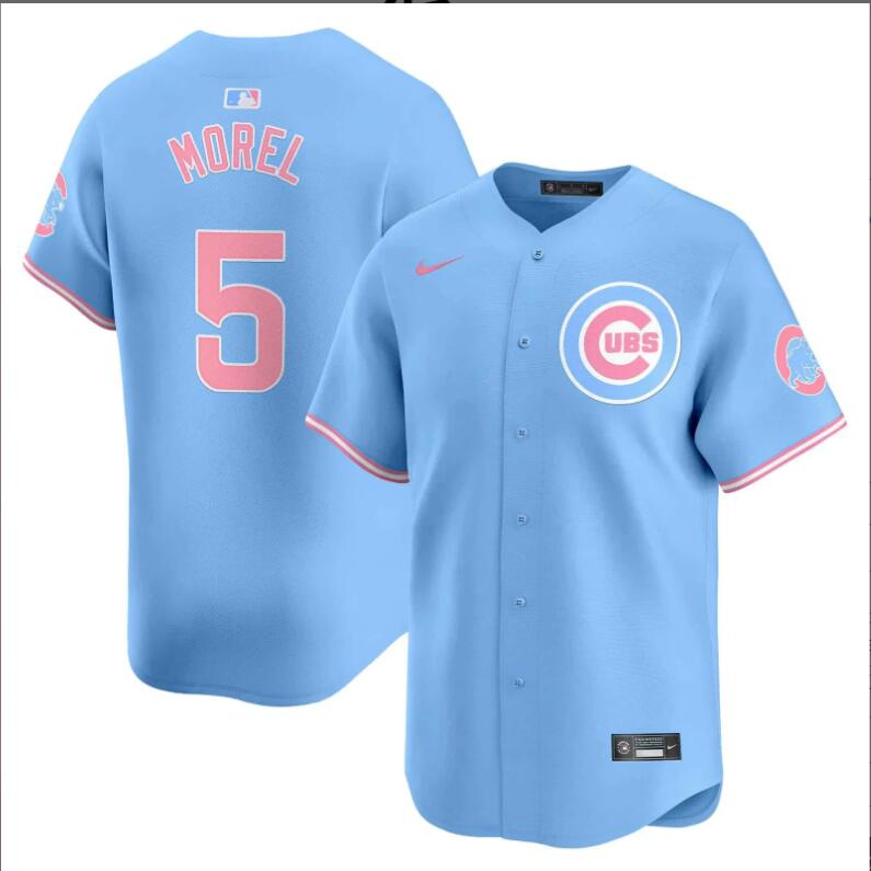 Men Chicago Cubs #5 Morel blue 2024 Nike MLB jersey->indianapolis colts->NFL Jersey